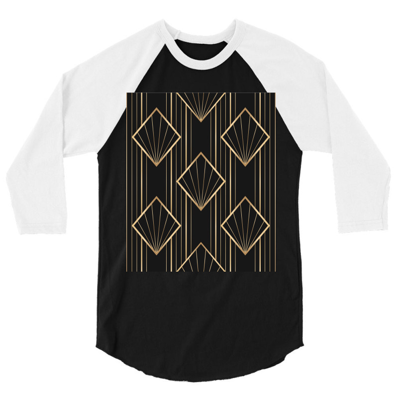 Frame With Geometric Patterns 3/4 Sleeve Shirt | Artistshot