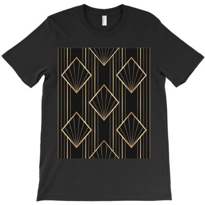 Frame With Geometric Patterns T-shirt Designed By Aa-kudus