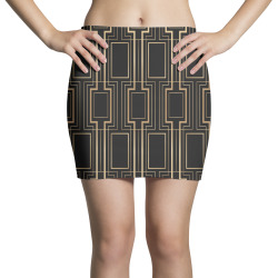 frame with geometric patterns Mini Skirts | Artistshot