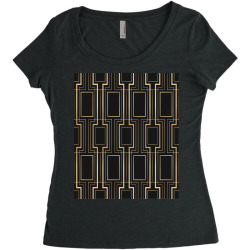 frame with geometric patterns Women's Triblend Scoop T-shirt | Artistshot