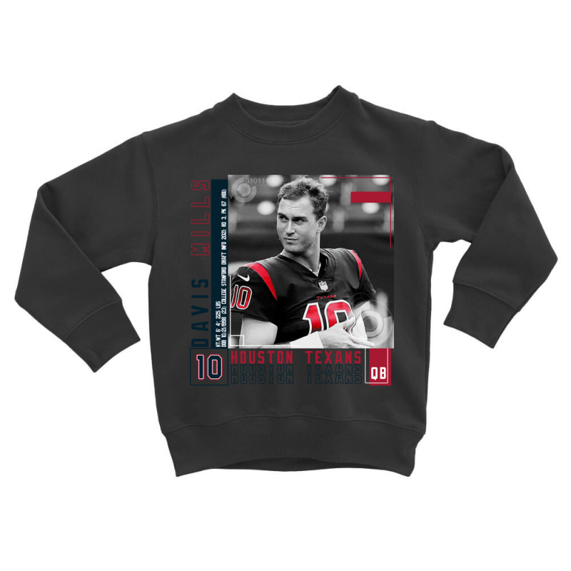 Custom Davis Mills Football Toddler Sweatshirt By Grahamlauren - Artistshot