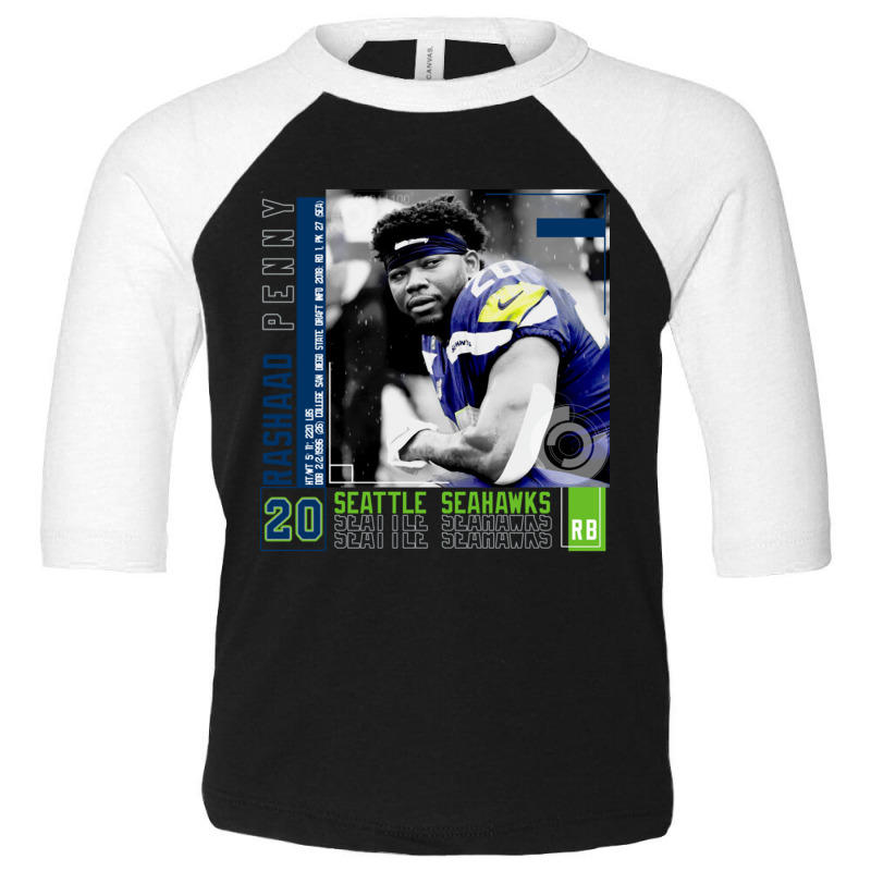 Rashaad Penny Football Toddler 3/4 Sleeve Tee | Artistshot