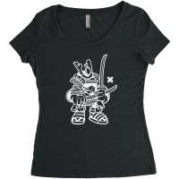 Samurai Warrior White Women's Triblend Scoop T-shirt | Artistshot