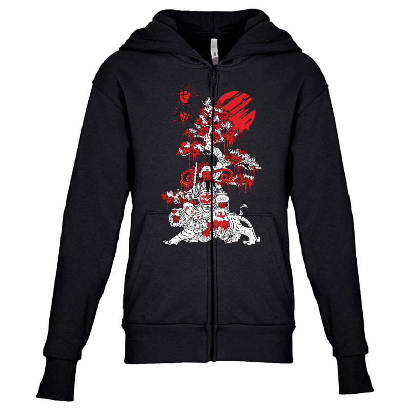 Samurai Youth Zipper Hoodie | Artistshot