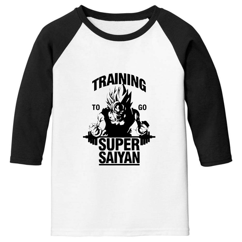 Training To Go Super Saiyan Youth 3/4 Sleeve by sinimain | Artistshot