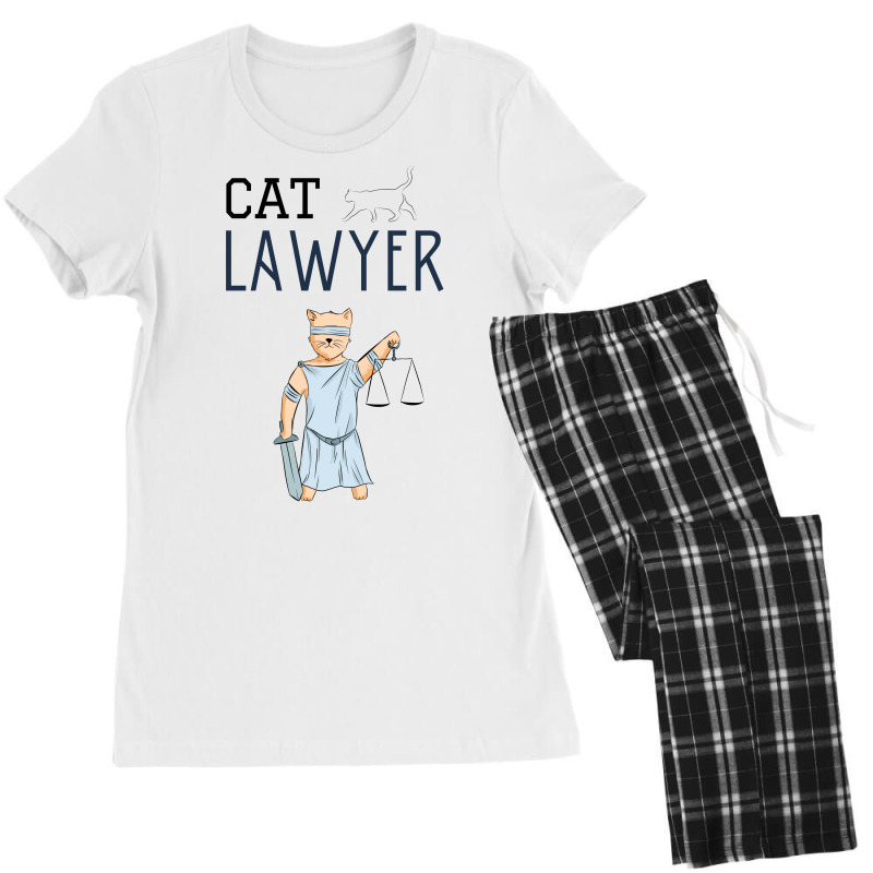 Cat Lawyer Illustration Women's Pajamas Set | Artistshot