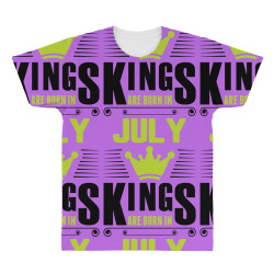 Kings Are Born In July All Over Men's T-shirt | Artistshot