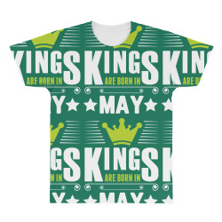 Kings Are Born In May All Over Men's T-shirt | Artistshot