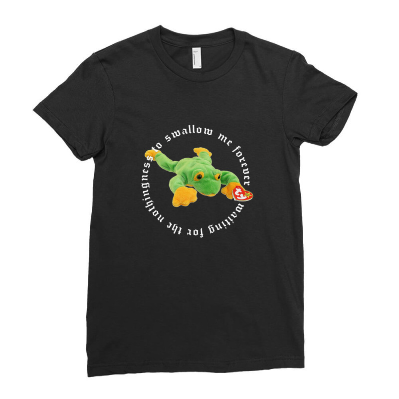 Waiting For The Nothingness 90s Kid Nihilism Ladies Fitted T-Shirt by oragumun | Artistshot