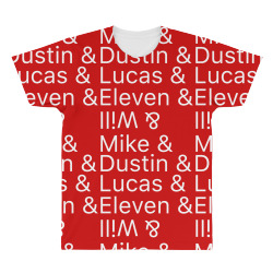 Mike & Dustin & Lucas & Will & All Over Men's T-shirt | Artistshot