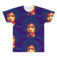 Jimi Hendrix Fire All Over Men's T-shirt | Artistshot