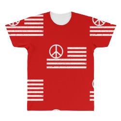 distressed usa peace flag All Over Men's T-shirt | Artistshot