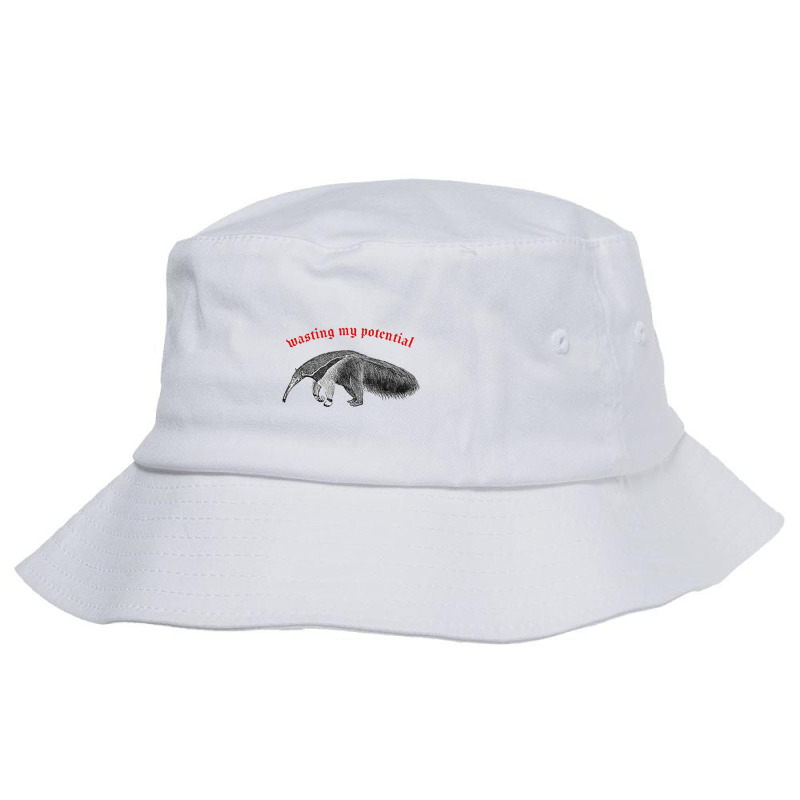 Wasting My Potential ∆ Nihilist Anteater Design Bucket Hat by oragumun | Artistshot