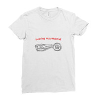 Wasting My Potential Nihilist Design Ladies Fitted T-shirt | Artistshot