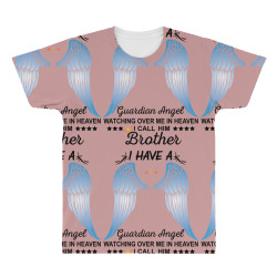 My Brother Is My Guardian Angel All Over Men's T-shirt | Artistshot