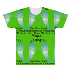 My Pops Is My Guardian Angel All Over Men's T-shirt | Artistshot