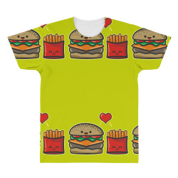 burger and fries All Over Men's T-shirt | Artistshot