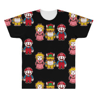Chibi Mushroom Kingdom All Over Men's T-shirt | Artistshot