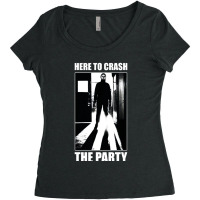 Halloween Here To Crash Women's Triblend Scoop T-shirt | Artistshot