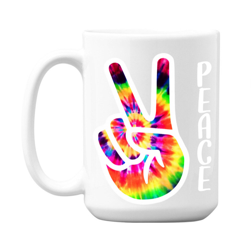 Hand Peace Sign 15 Oz Coffee Mug | Artistshot