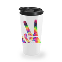 Hand Peace Sign Travel Mug | Artistshot