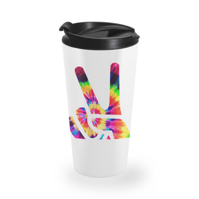 Hand Peace Sign Travel Mug | Artistshot