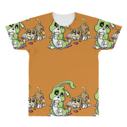 cute dead things puppy vs bunny All Over Men's T-shirt | Artistshot