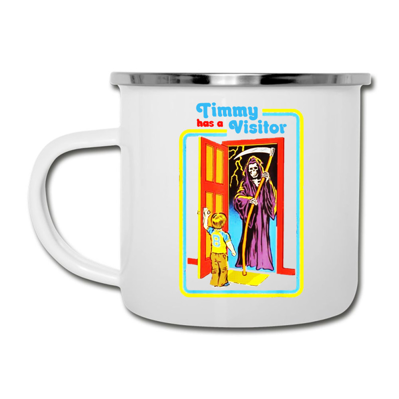 Timmy Has A Visitor Skeleton Death Halloween Costume Camper Cup | Artistshot