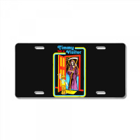 Timmy Has A Visitor Skeleton Death Halloween Costume License Plate | Artistshot