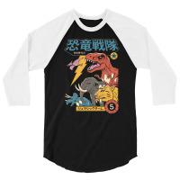 Dino Sentai 3/4 Sleeve Shirt | Artistshot