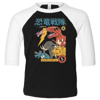 Dino Sentai Toddler 3/4 Sleeve Tee | Artistshot