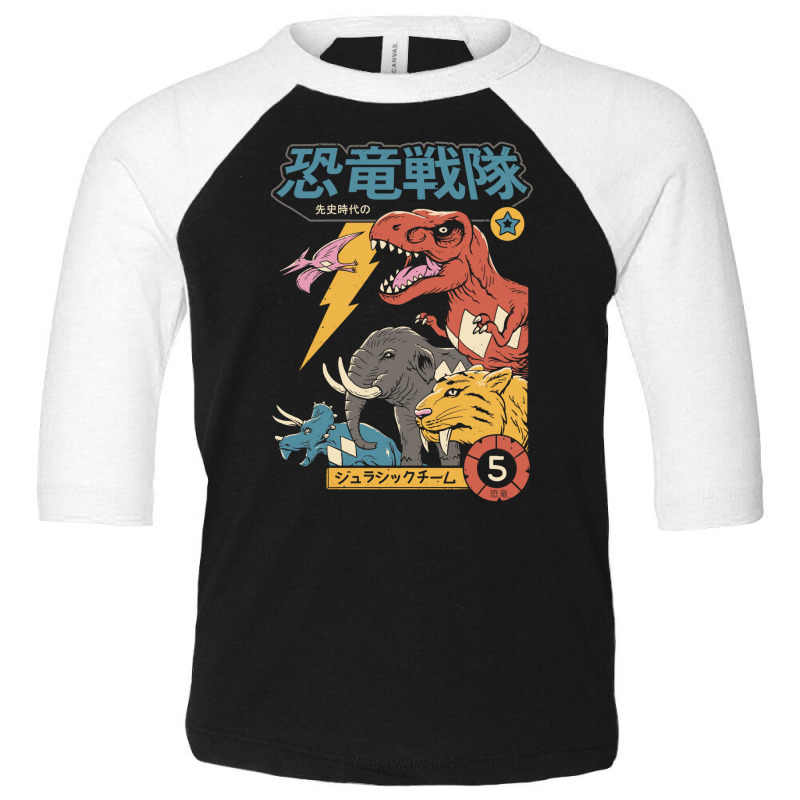 Dino Sentai Toddler 3/4 Sleeve Tee | Artistshot