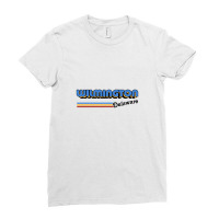 Wilmington Beach, Delaware Retro Styled Design Ladies Fitted T-shirt | Artistshot