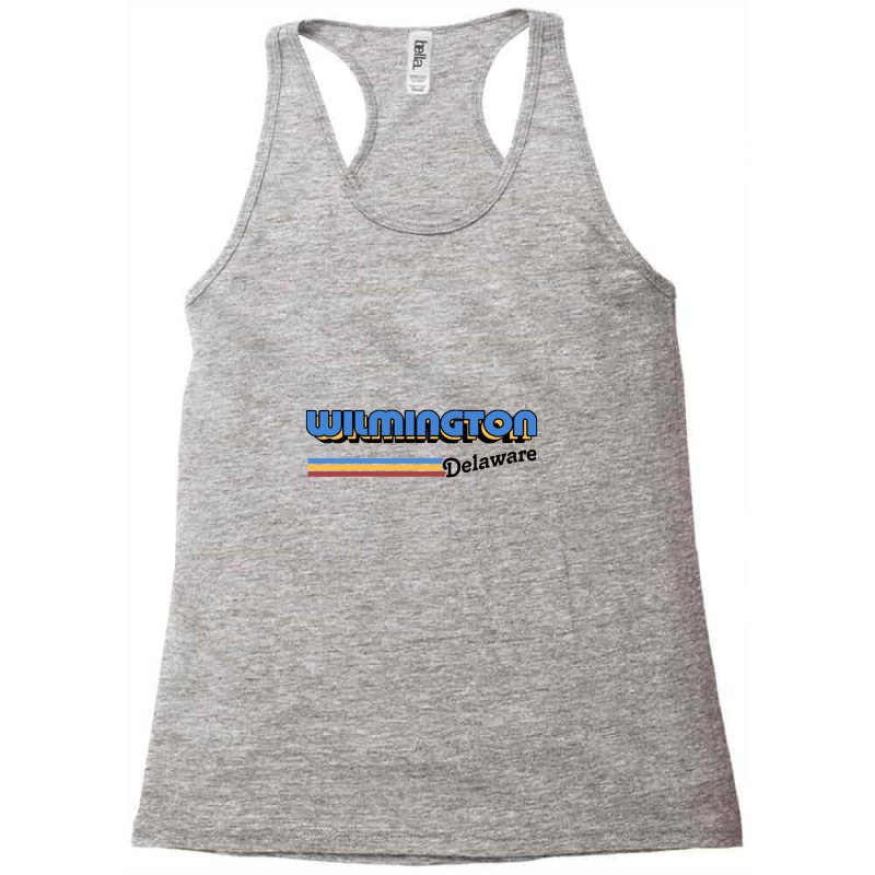 Wilmington Beach, Delaware Retro Styled Design Racerback Tank | Artistshot