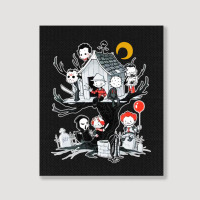 Park Horror Movie Park Halloween Portrait Canvas Print | Artistshot