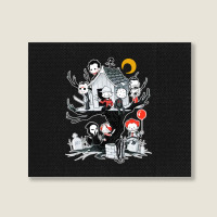 Park Horror Movie Park Halloween Landscape Canvas Print | Artistshot