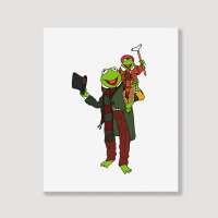 Frog Christmas Carol Portrait Canvas Print | Artistshot