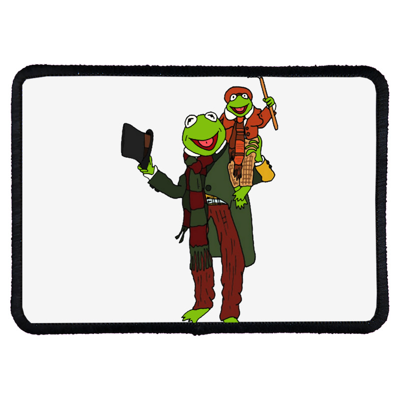 Frog Christmas Carol Rectangle Patch | Artistshot