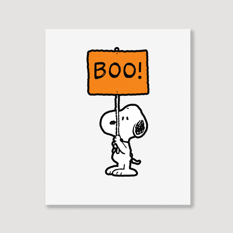 Boo Halloween Portrait Canvas Print | Artistshot