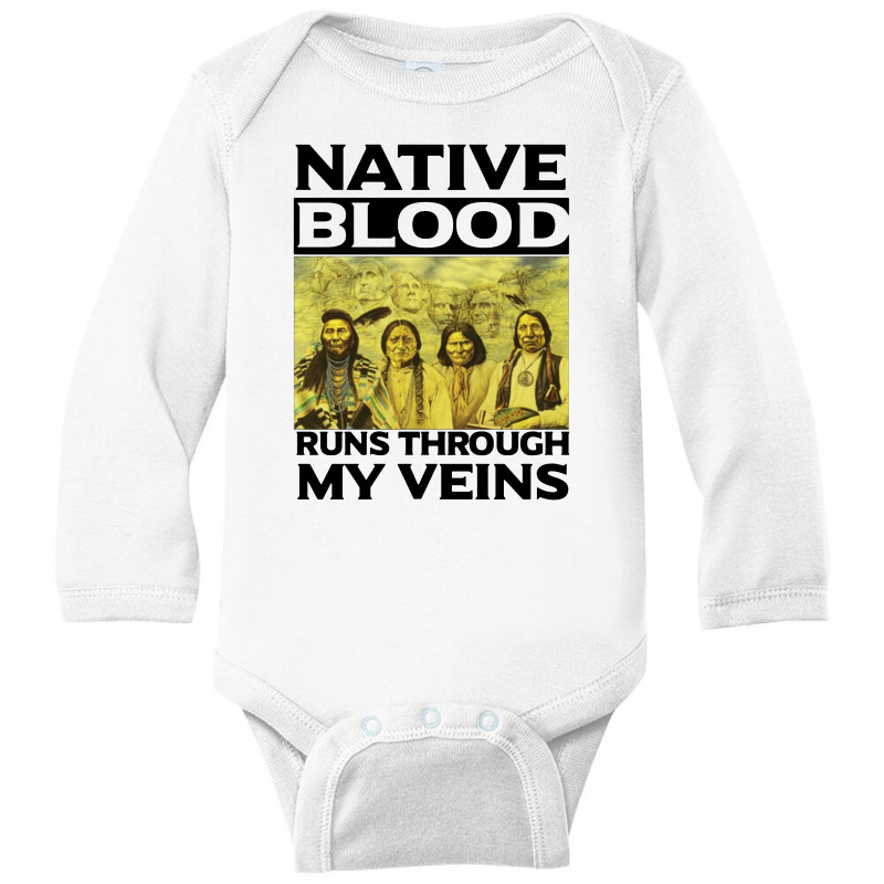 Native Blood Long Sleeve Baby Bodysuit by jasmine Tees | Artistshot