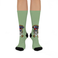 Skull Halloween Crew Socks | Artistshot