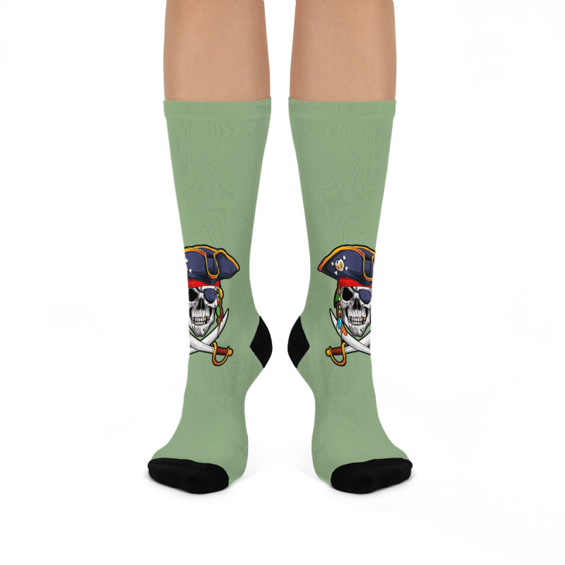 Skull Halloween Crew Socks | Artistshot