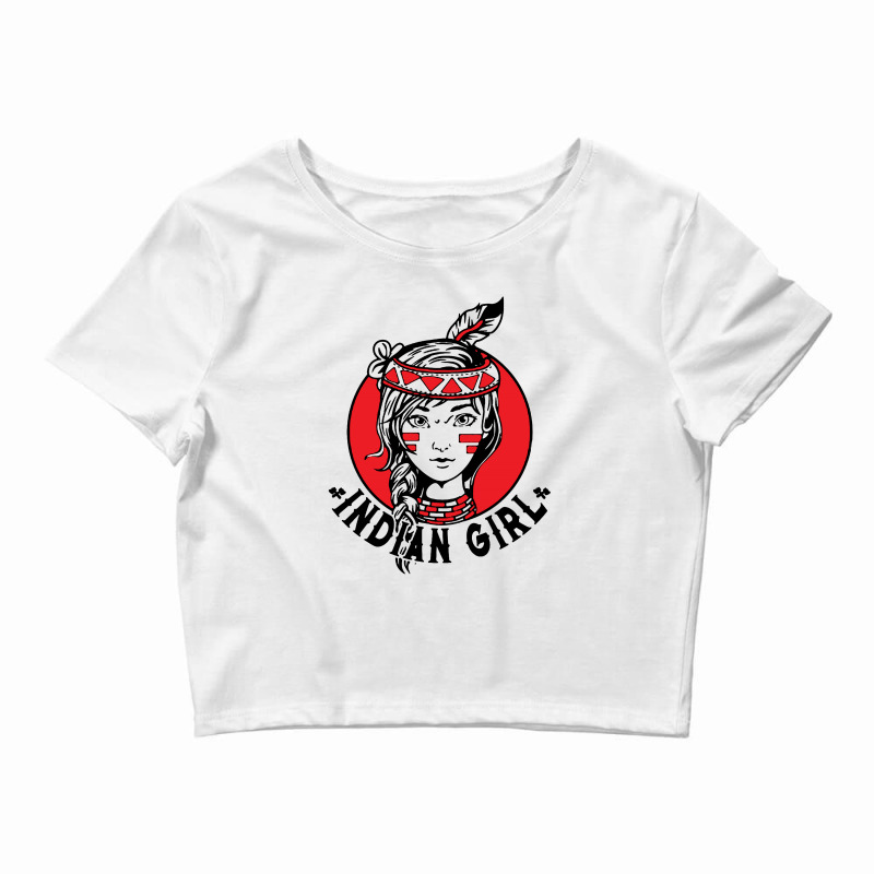 Indian Girl Crop Top by jasmine Tees | Artistshot