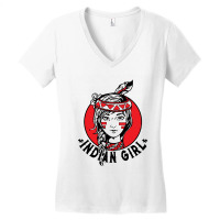 Indian Girl Women's V-neck T-shirt | Artistshot