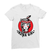 Indian Girl Ladies Fitted T-shirt | Artistshot