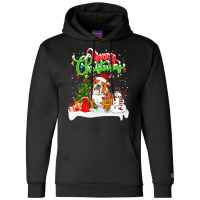 English Bulldog Xmas Lighting Matching Santa English Bulldog Dog Weari Champion Hoodie | Artistshot