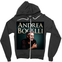 Andrea Bocelli -  Italian Operatic Tenor And Multi-instrumentalist Zipper Hoodie | Artistshot