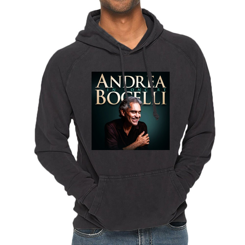 Andrea Bocelli -  Italian Operatic Tenor And Multi-instrumentalist Vintage Hoodie by whisker | Artistshot