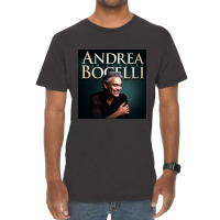 Andrea Bocelli -  Italian Operatic Tenor And Multi-instrumentalist Vintage T-shirt | Artistshot