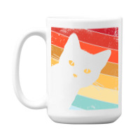 Retro Vintage Cat 15 Oz Coffee Mug | Artistshot